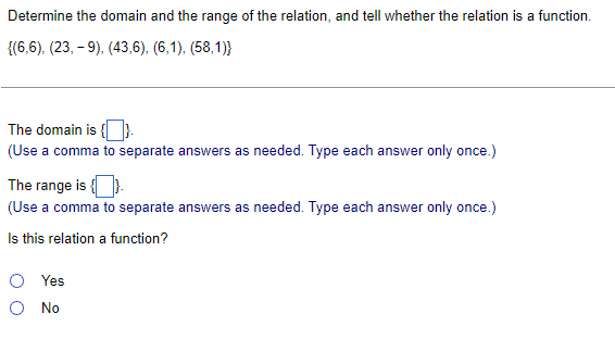 Solved Determine whether the relation is a function. Is the | Chegg.com