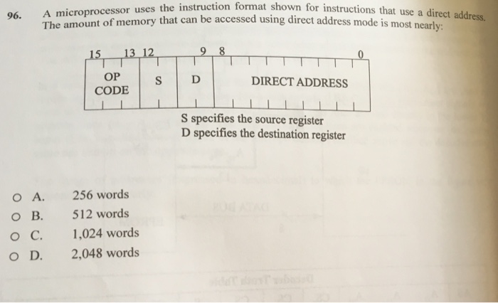 Solved ion format shown for instructions that use a direct | Chegg.com
