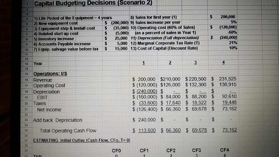 Solved Complete Missing Values On Excel Spread Sheet Based Chegg