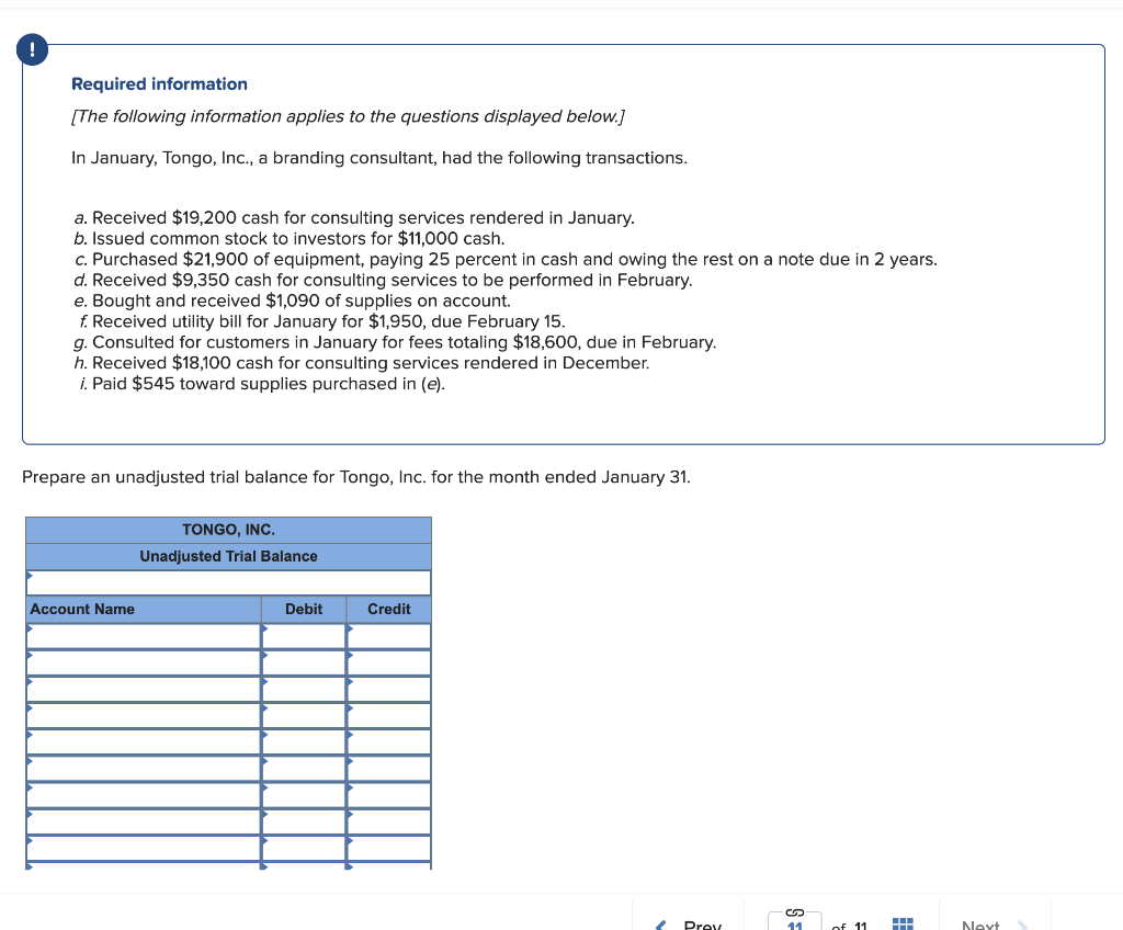 ! Required information [The following information