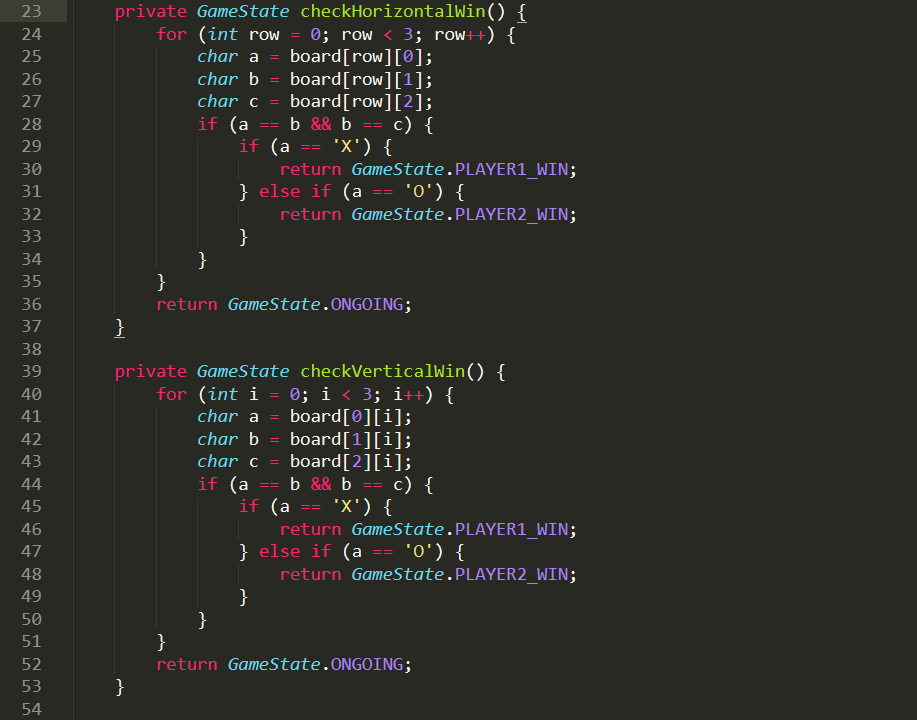 my tic-tac-toe. Java