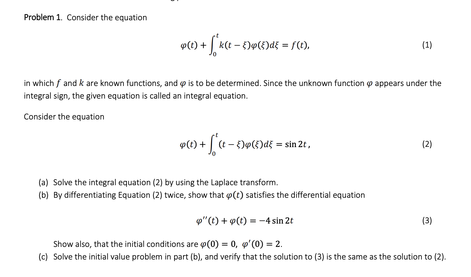 Solved Problem 1 Consider The Equation 9 E K T 3 Chegg Com