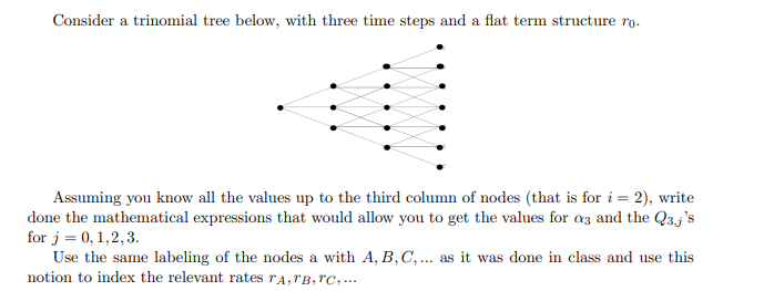 Solved Consider A Trinomial Tree Below With Three Time