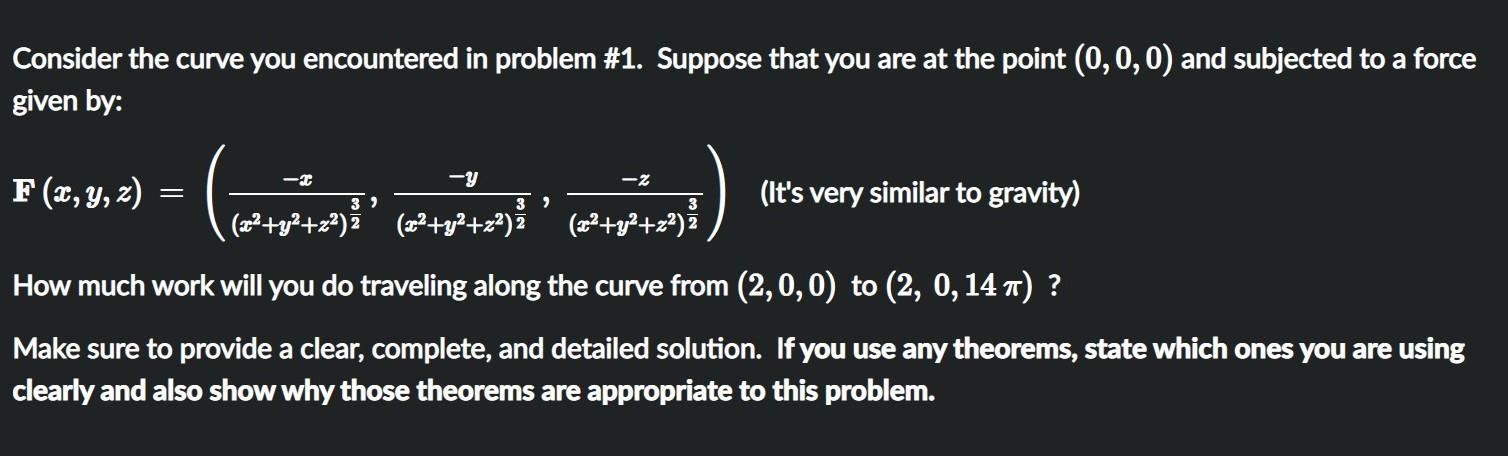 Solved Consider the curve with parametrization given by: - | Chegg.com