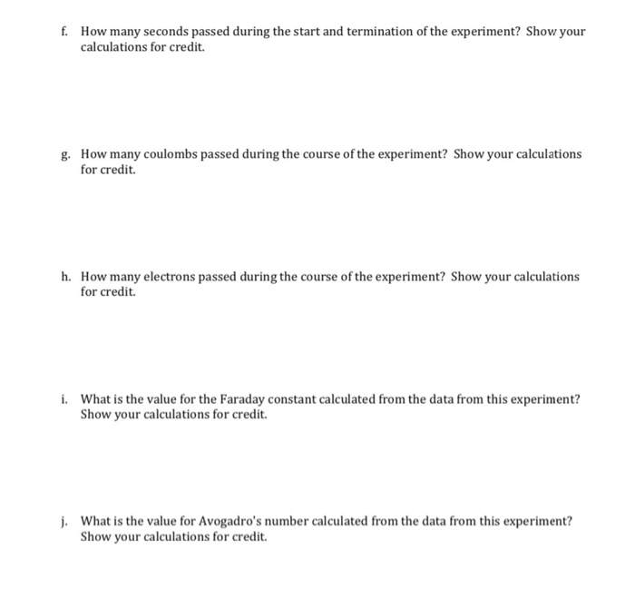 Solved 1. Following the procedure used in this experiment, a | Chegg.com