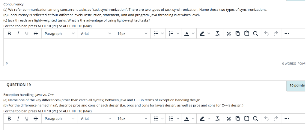 Solved Concurrency (a) We refer communication among | Chegg.com