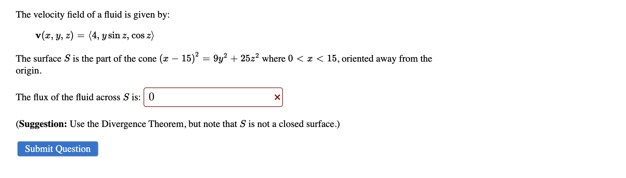 Solved The Velocity Field Of A Fluid Is Given By Vx Y Z