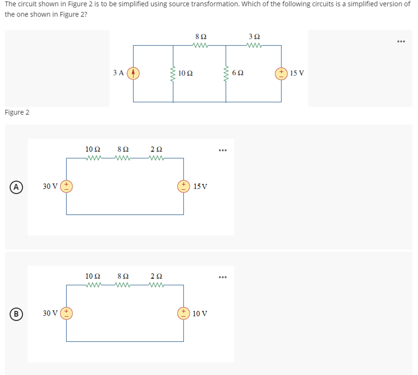 Solved The circuit shown in Figure 2 is to be simplified | Chegg.com