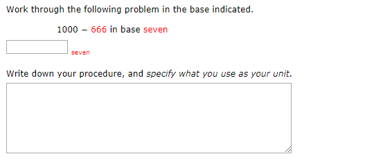 Solved Work through the following problem in the base | Chegg.com