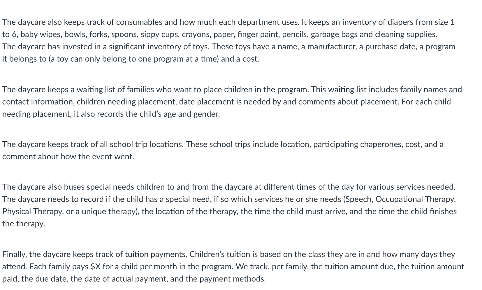 Solved Directions Develop an ER (or EER depending upon