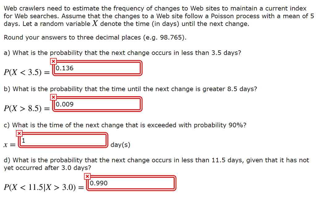 Solved Web Crawlers Need To Estimate The Frequency Of | Chegg.com