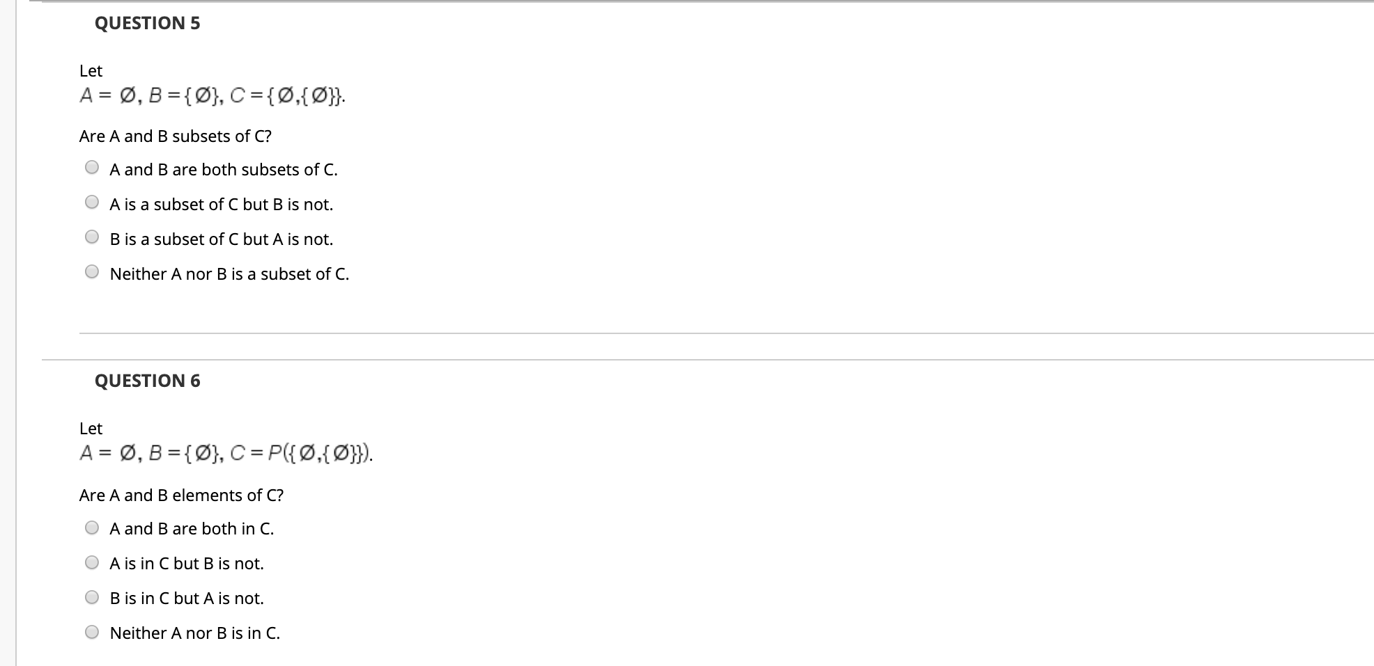 Solved Question 5 Let A O B C 0 Are A And B Chegg Com