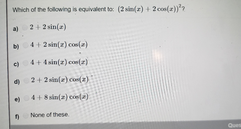 maximum value of sin 2 x cos 2 x