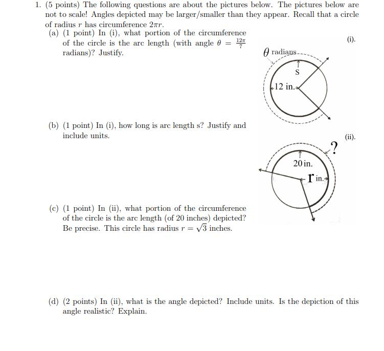 Solved 1. (5 points) The following questions are about the | Chegg.com