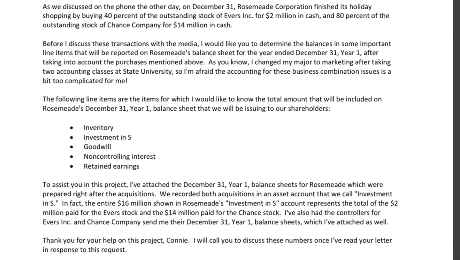 As we discussed on the phone the other day, on