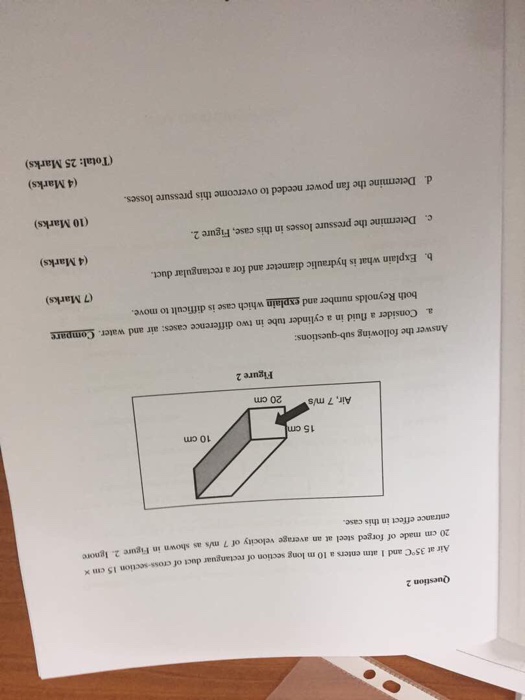 Solved Air at 35 degree C and 1 atm enters a 10 m long | Chegg.com