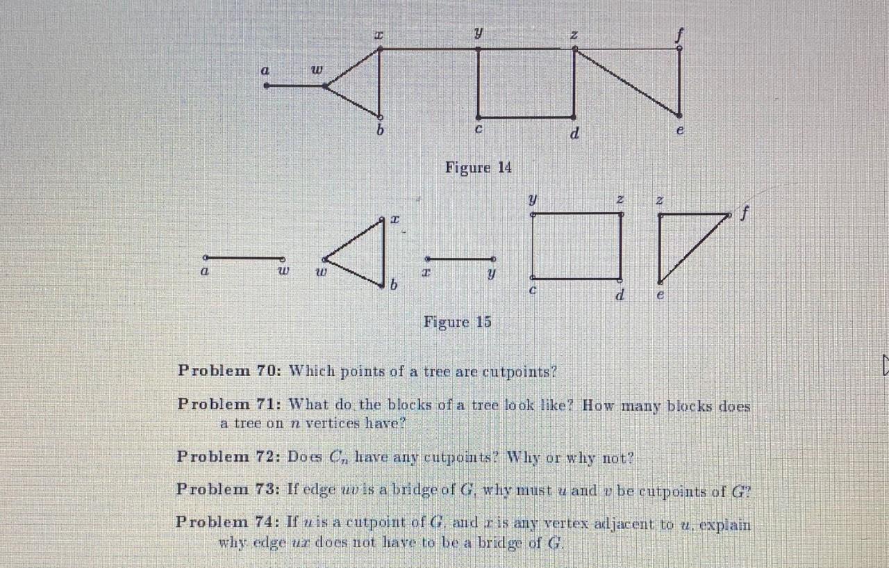 Solved HE E W B C D E Figure 14 Y Ai 7 W W Y B Figure 15 | Chegg.com