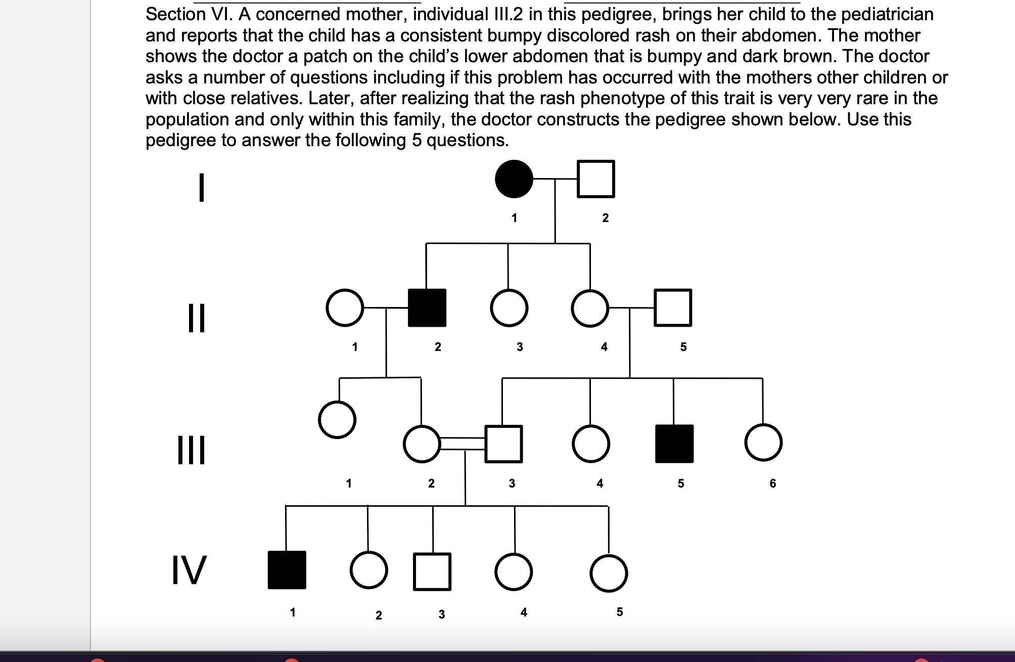 Solved Is this Dominant or receive, Autosomal or sex | Chegg.com