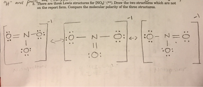 Solved Is Nitrate polar or non polar? I have one chemistry | Chegg.com