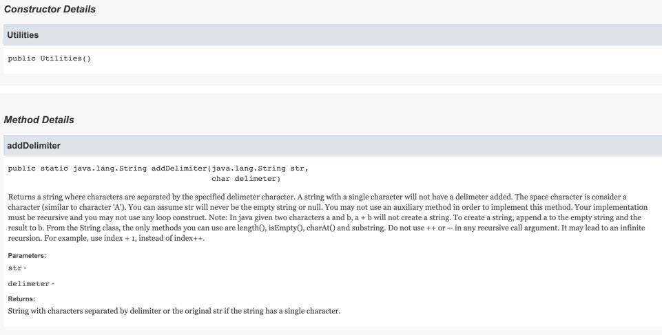 Solved This is for Java. Your methods must be | Chegg.com