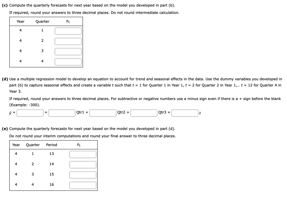 [Solved]: Consider the following time series data. (a) Cho