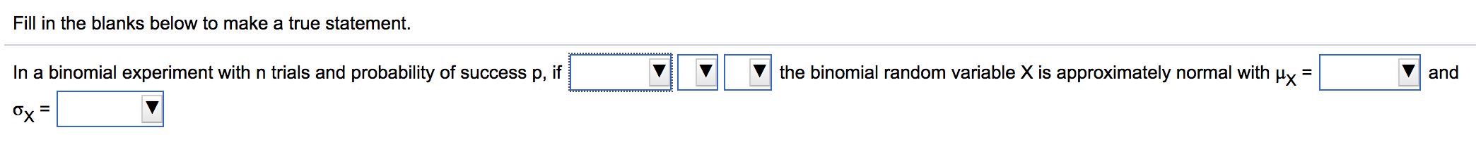 Solved Fill in the blanks below to make a true statement. In | Chegg.com