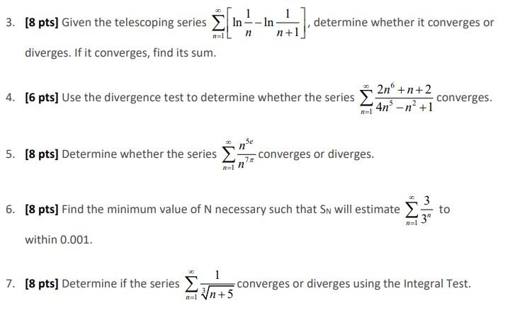 Help with #3, #4, #5, #6, and #7 would be | Chegg.com