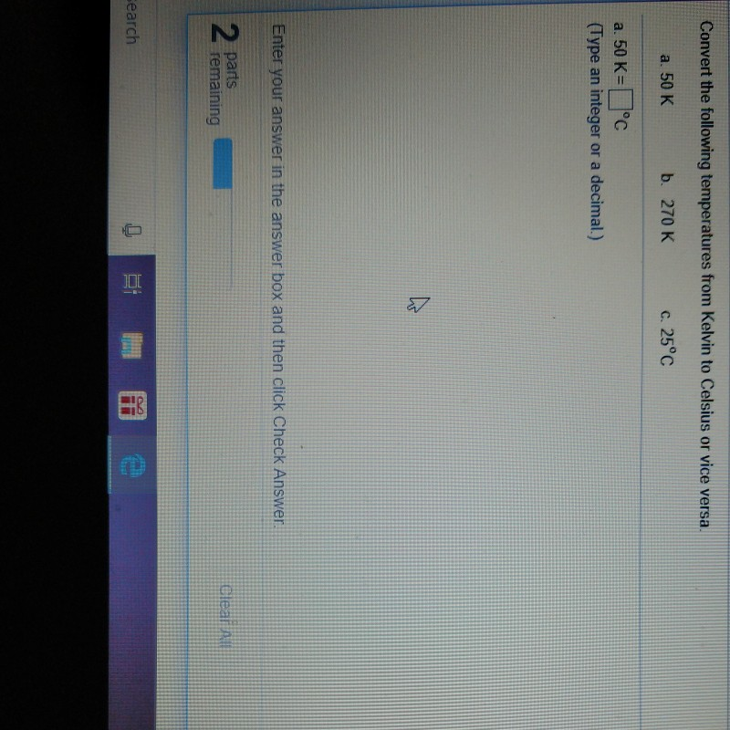 Solved Convert the following temperatures from Kelvin to | Chegg.com