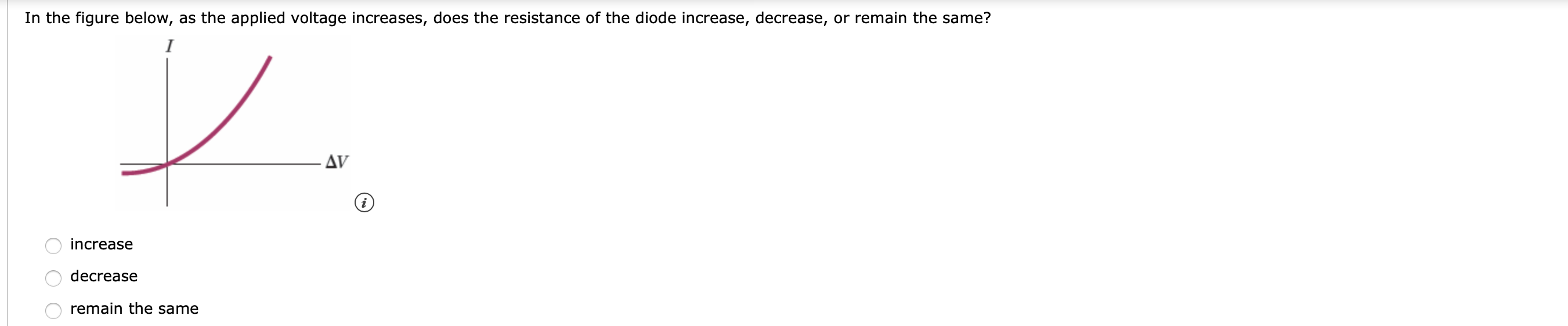 Solved In the figure below, as the applied voltage