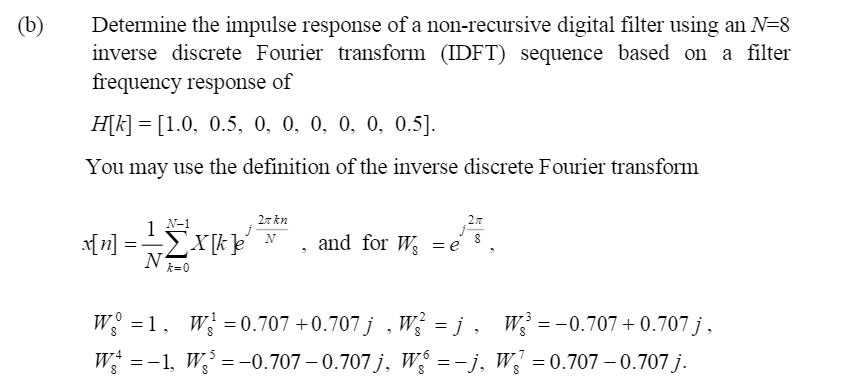 Solved (a) A digital filter has a transfer function of the | Chegg.com