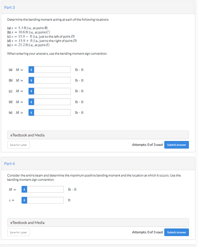 Solved Calculate the reaction forces A, and E, acting on the | Chegg.com
