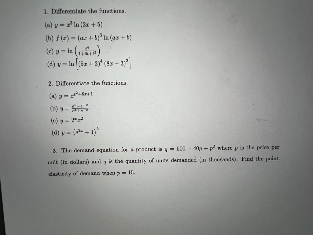solved-1-differentiate-the-functions-a-y-vin-2x-5-chegg