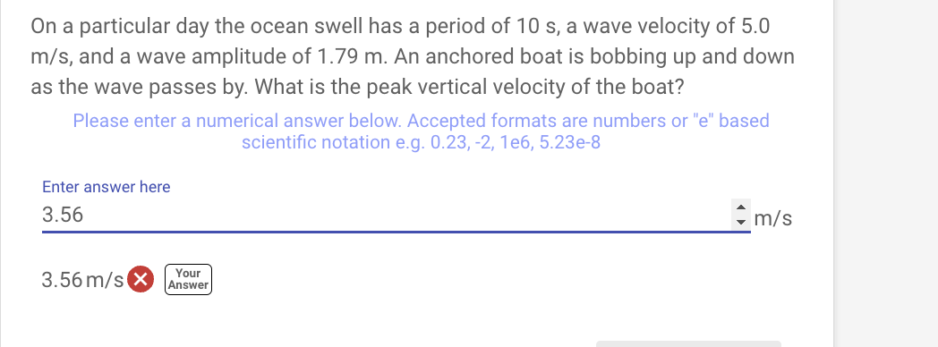 Solved A wave is modeled with the function | Chegg.com