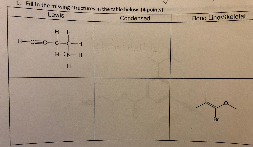 Solved 1 Fill In The Missing Structures In In The Missing Chegg Solved 1 Fill In The Missing Structures In In The Missing Chegg