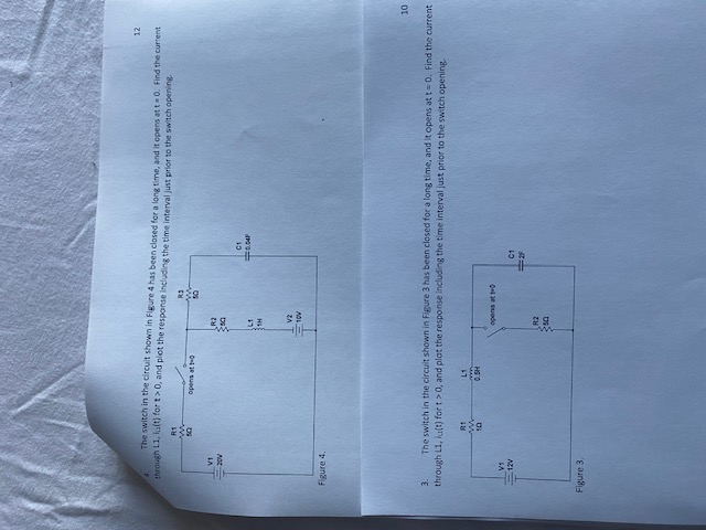 The switch in the circuit shown in Figure 4 ﻿has been | Chegg.com