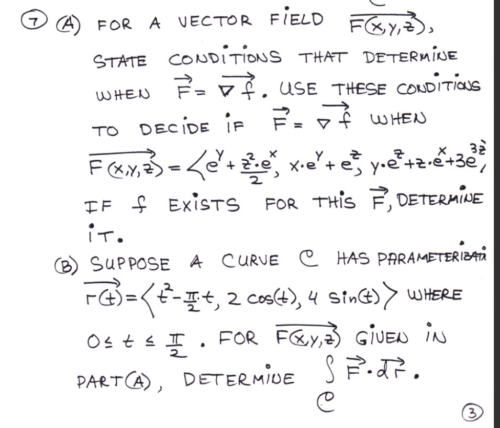 Solved Q7 - ANSWER ALL PARTS . SHOW ALL WORK. NEAT AND | Chegg.com
