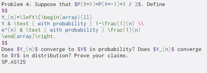 Solved Problem 4: Suppose that $P(Y=1 )=P(Y=-1)=1 / 2$. | Chegg.com