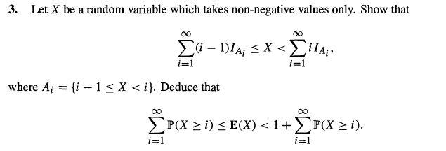 Solved 3. Let X be a random variable which takes | Chegg.com