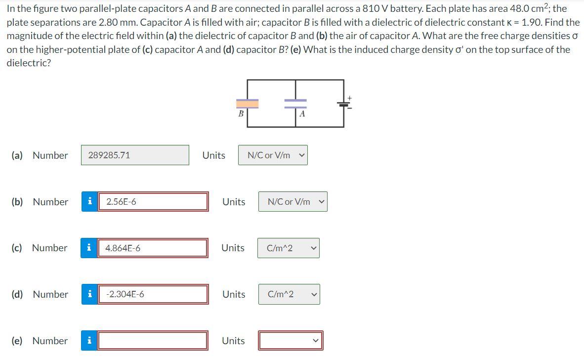 Solved In The Figure Two Parallel-plate Capacitors A And B | Chegg.com