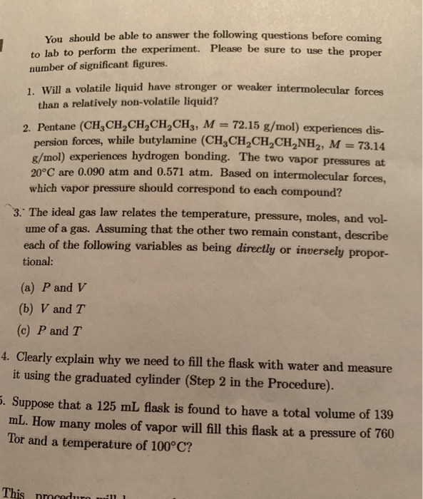 Solved You should be able to answer the following questions | Chegg.com