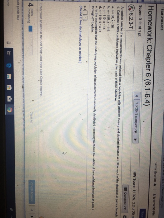 Solved Homework: Chapter 6 (6.1-6.4) HWScore: 110296, 22 of | Chegg.com