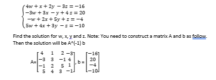 Solved 7. Solve the following system of linear equations | Chegg.com