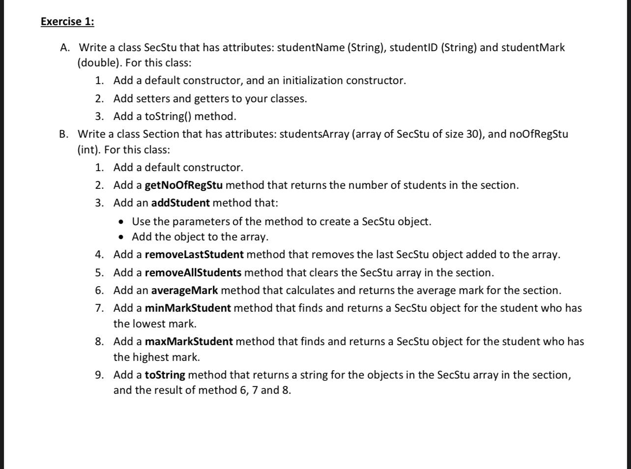 Solved Exercise 2: (Based On Exercise 1) O A. Create A | Chegg.com