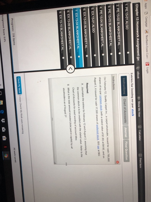 Solved On February 12, Quality Carpet Inc, a carpet