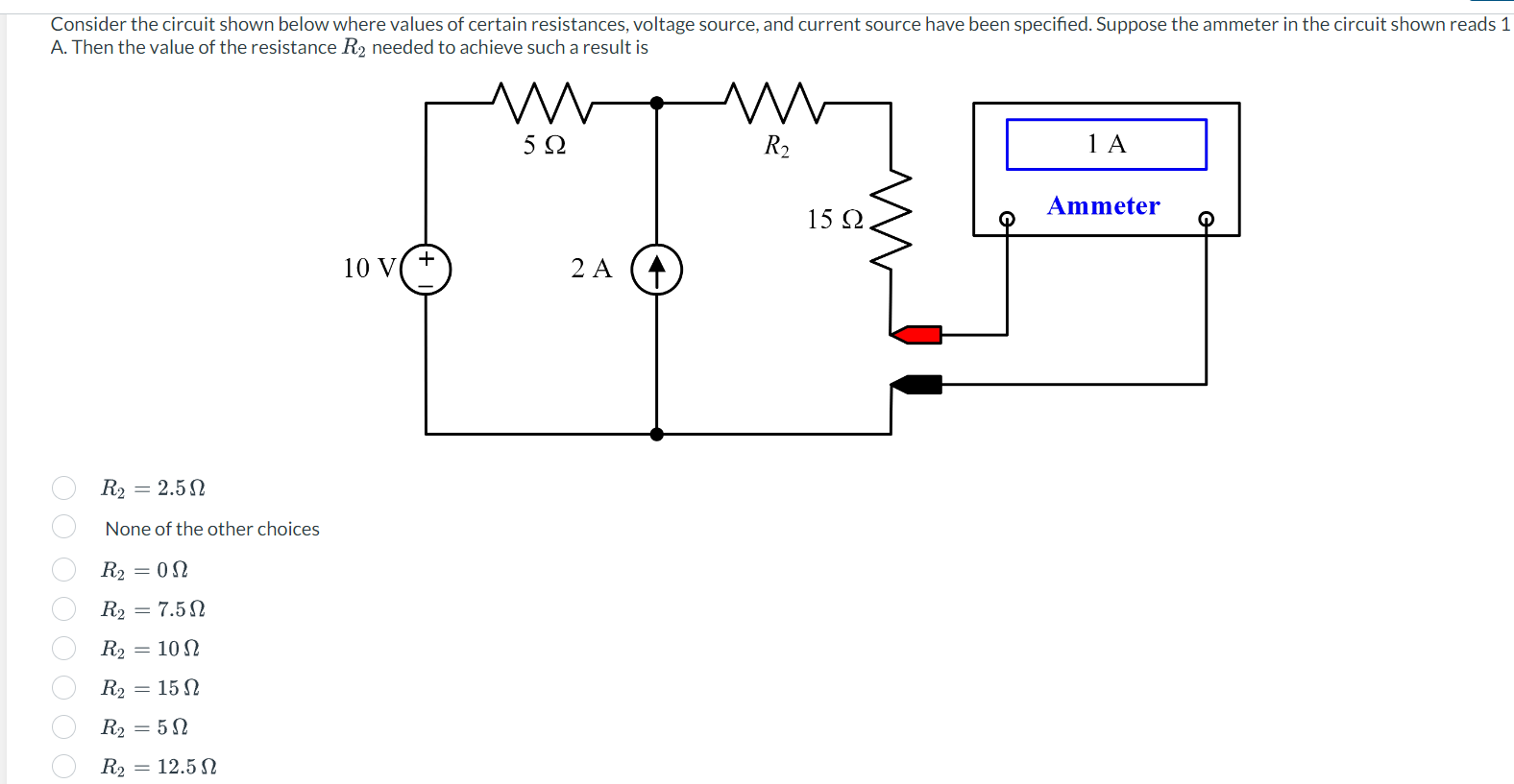 Solved Consider the circuit shown below where values of | Chegg.com