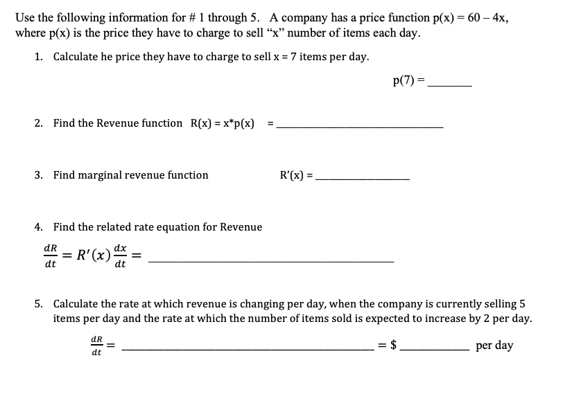 Solved Use the following information for # 1 through 5, A | Chegg.com