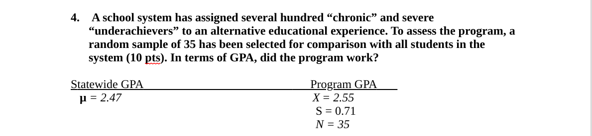 Solved 4. A school system has assigned several hundred | Chegg.com