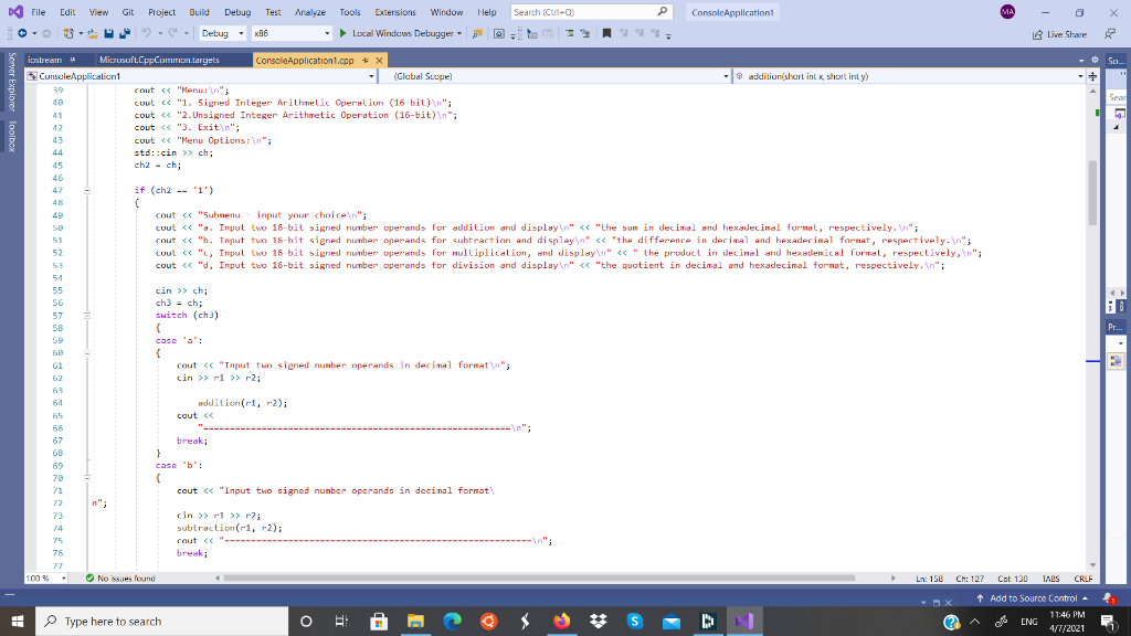 Solved when i run my code i my code i get those errors but i | Chegg.com