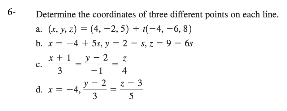 Solved Determine the coordinates of three different points | Chegg.com