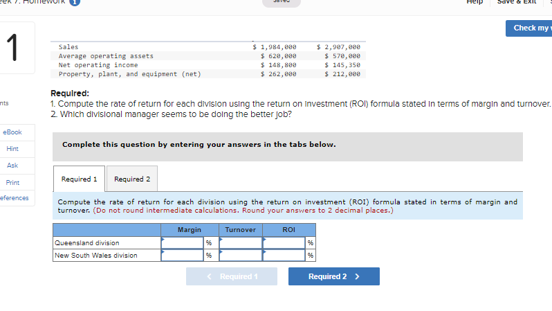 Solved Requlred: 1. Compute the rate of return for each | Chegg.com